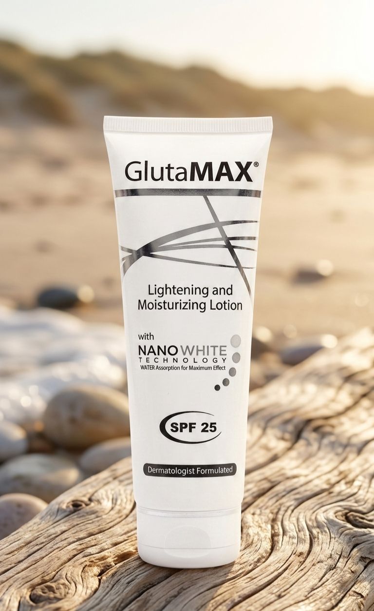 Gultamax lightening and moisturizing lotion nano white technology spf 25 100g| Buy Online | Saffronskins India