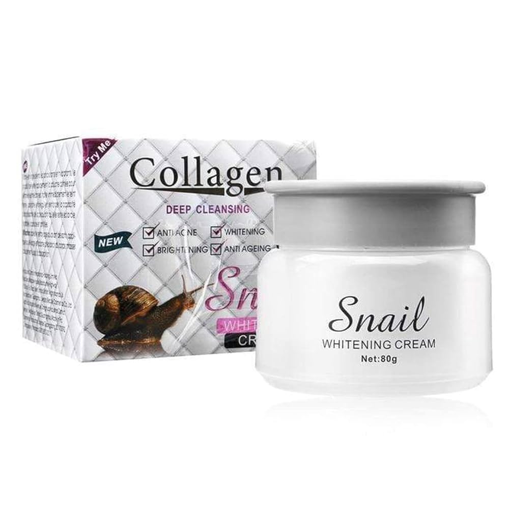 collagen deep cleansing snail whitening cream
