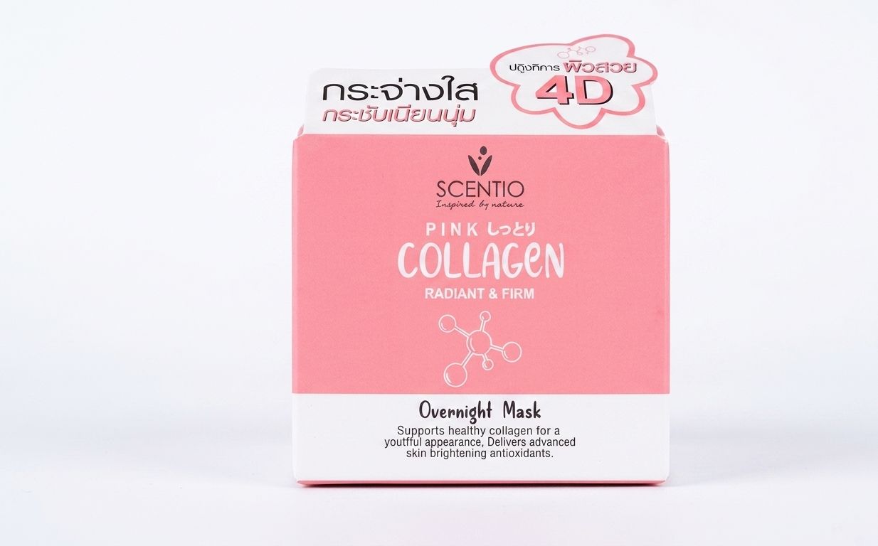 SCENTIO pink lady collagen radiant & firm overnight mask| Buy Online | Saffronskins India