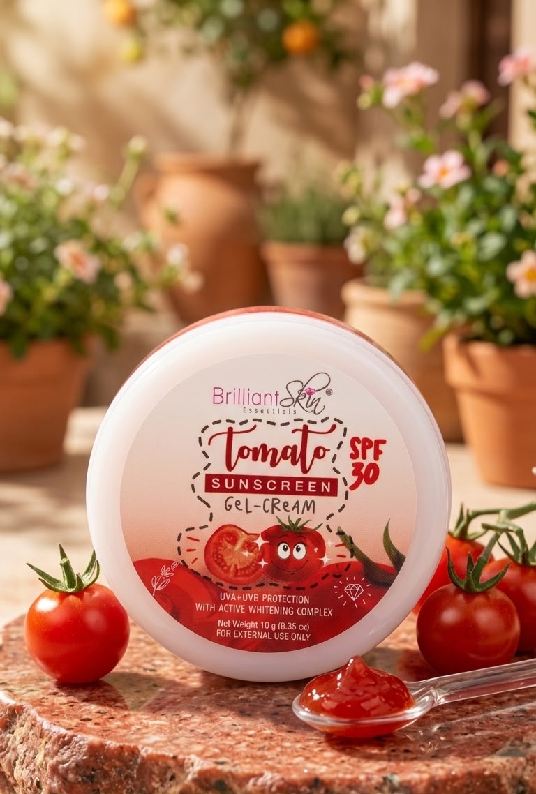 Brilliant skin tomato sunscreen spf 30 gel cream| Buy Online | Saffronskins India