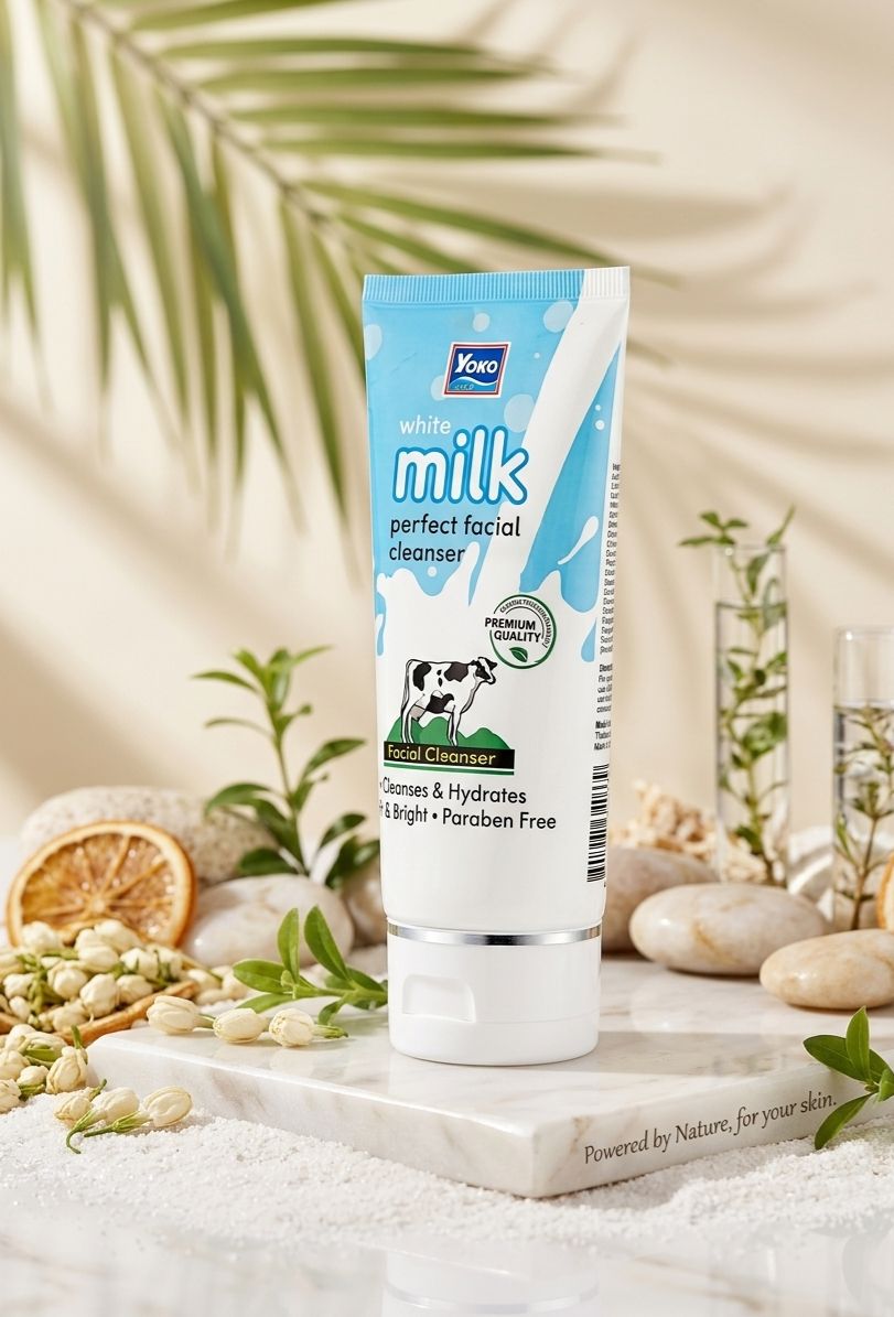 YOKO white milk perfect facial cleanser 100g| Buy Online | Saffronskins India