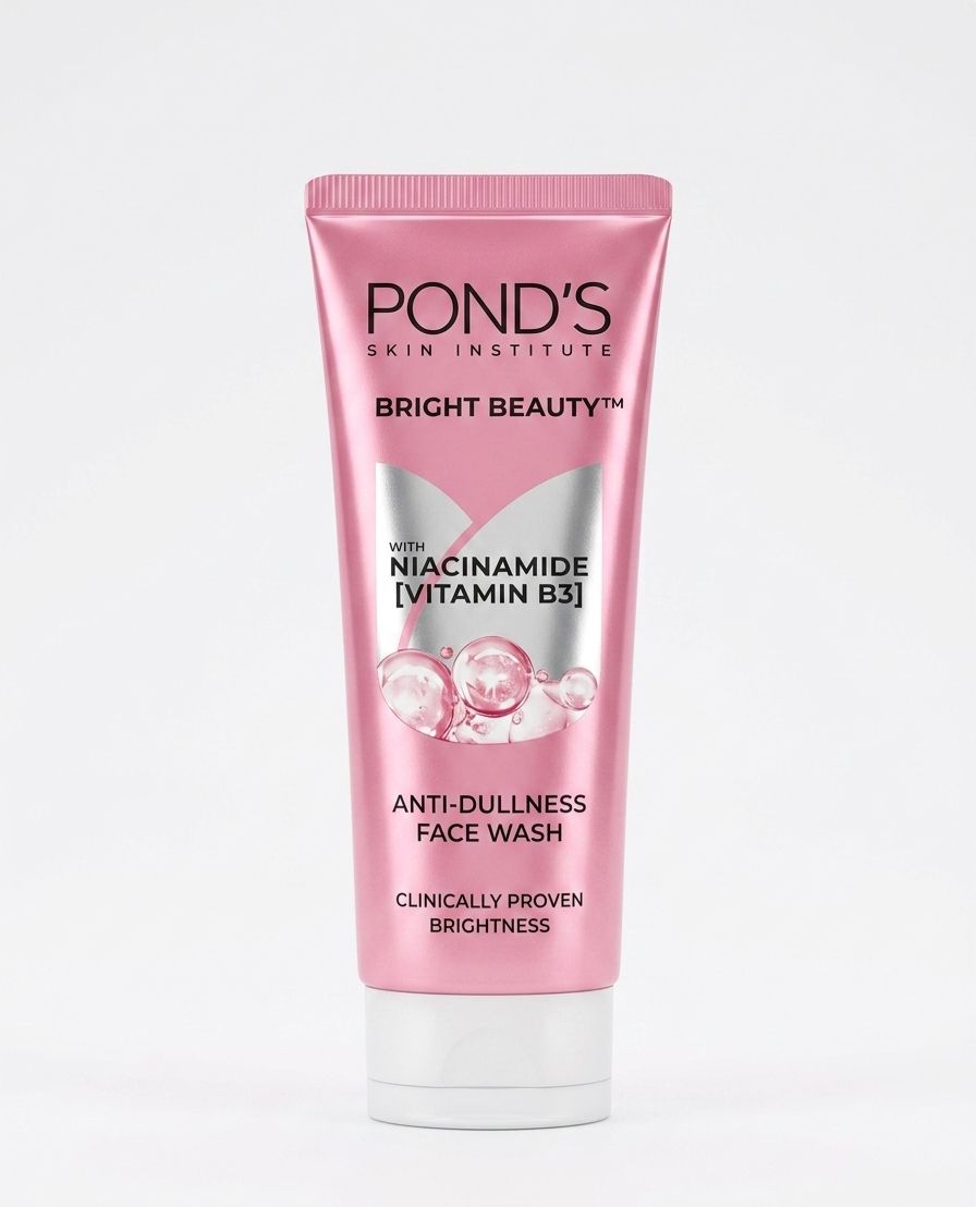 POND'S SKIN INSTITUTE BRIGHT BEAUTY NIACINAMIDE B3 face wash 100g| Buy Online | Saffronskins India