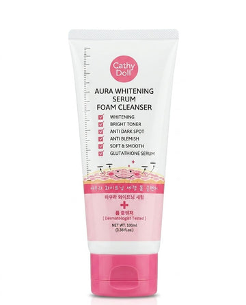 Cathy doll aura whitening serum foam cleanser 100 ml| Buy Online | Saffronskins India
