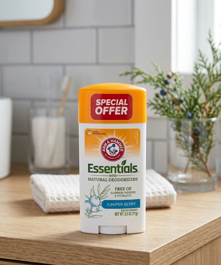 Arm & hammer essentials with natural deodorants juniper berry 71g| Buy Online | Saffronskins India