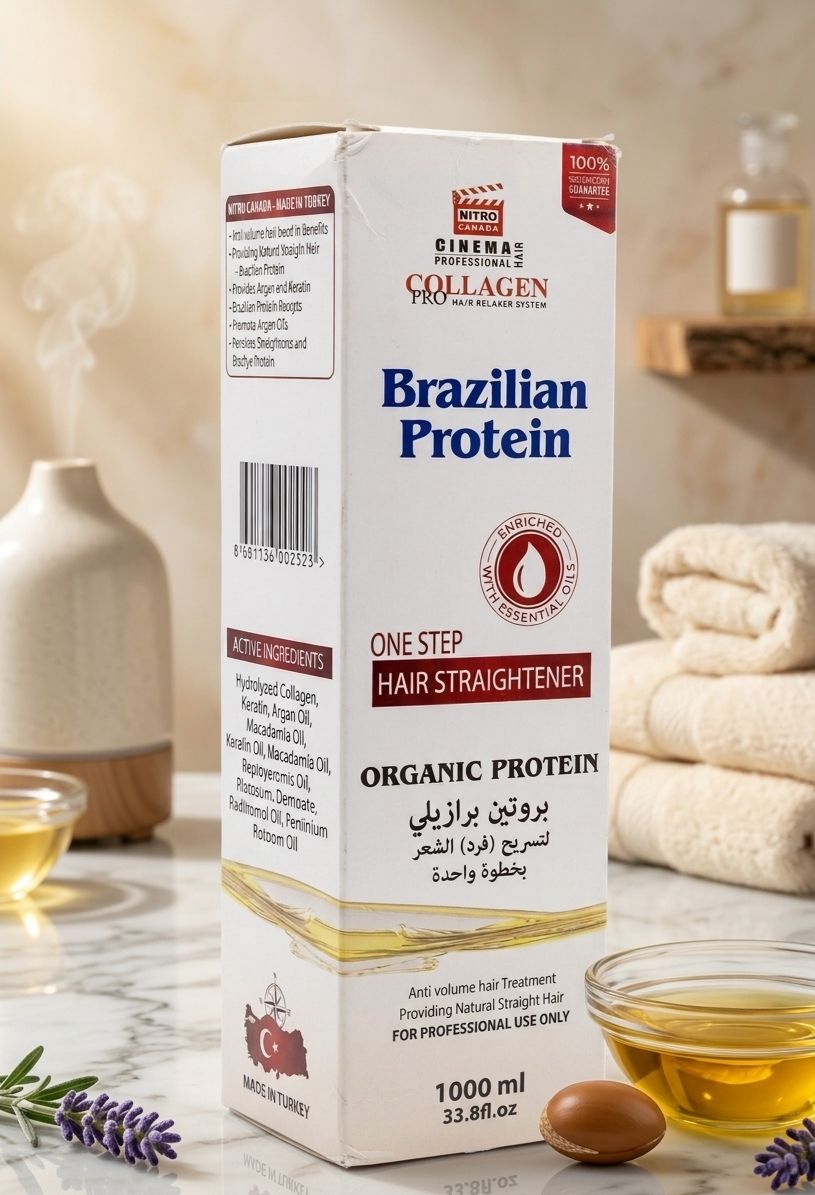 Cinema professionals collagen pro brazilian protein one step hair straightener organic protein 1000ml| Buy Online | Saffronskins India