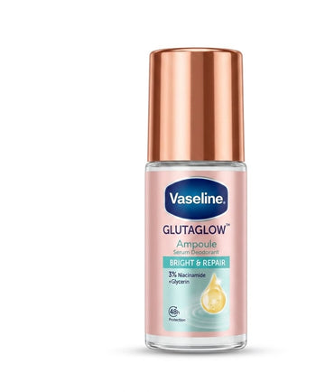 Vaseline glutaglow ampoule serum deodorant bright & repair 3% niacinamide + glycerine| Buy Online | Saffronskins India