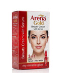 Arena gold beauty ceram with serum 3 in 1 serum + face wash| Buy Online | Saffronskins India