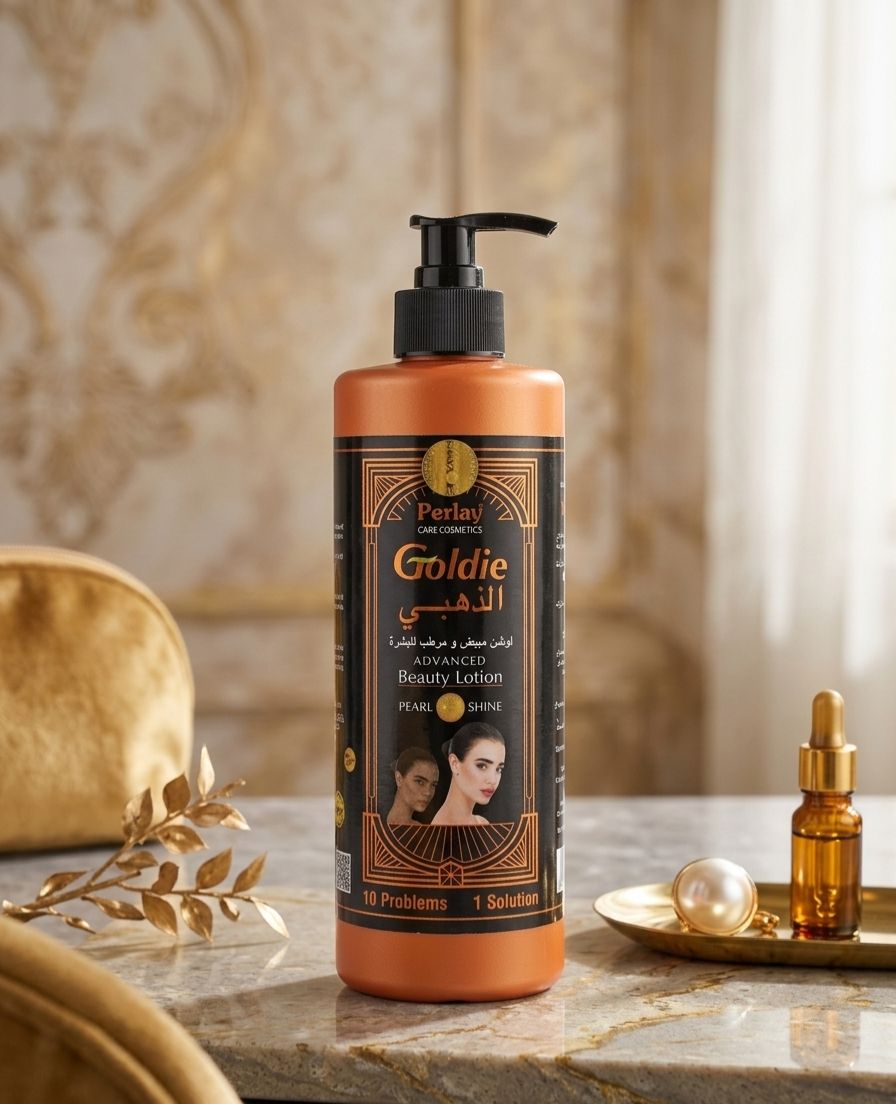 Perlay care cosmetics goldie advanced beauty lotion pearl shine 550ml| Buy Online | Saffronskins India