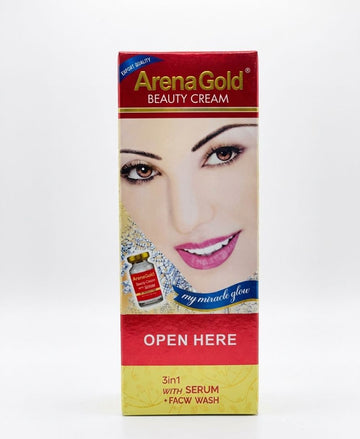 Arena gold beauty cream 3 in 1 with serum + face wash 100ml| Buy Online | Saffronskins India