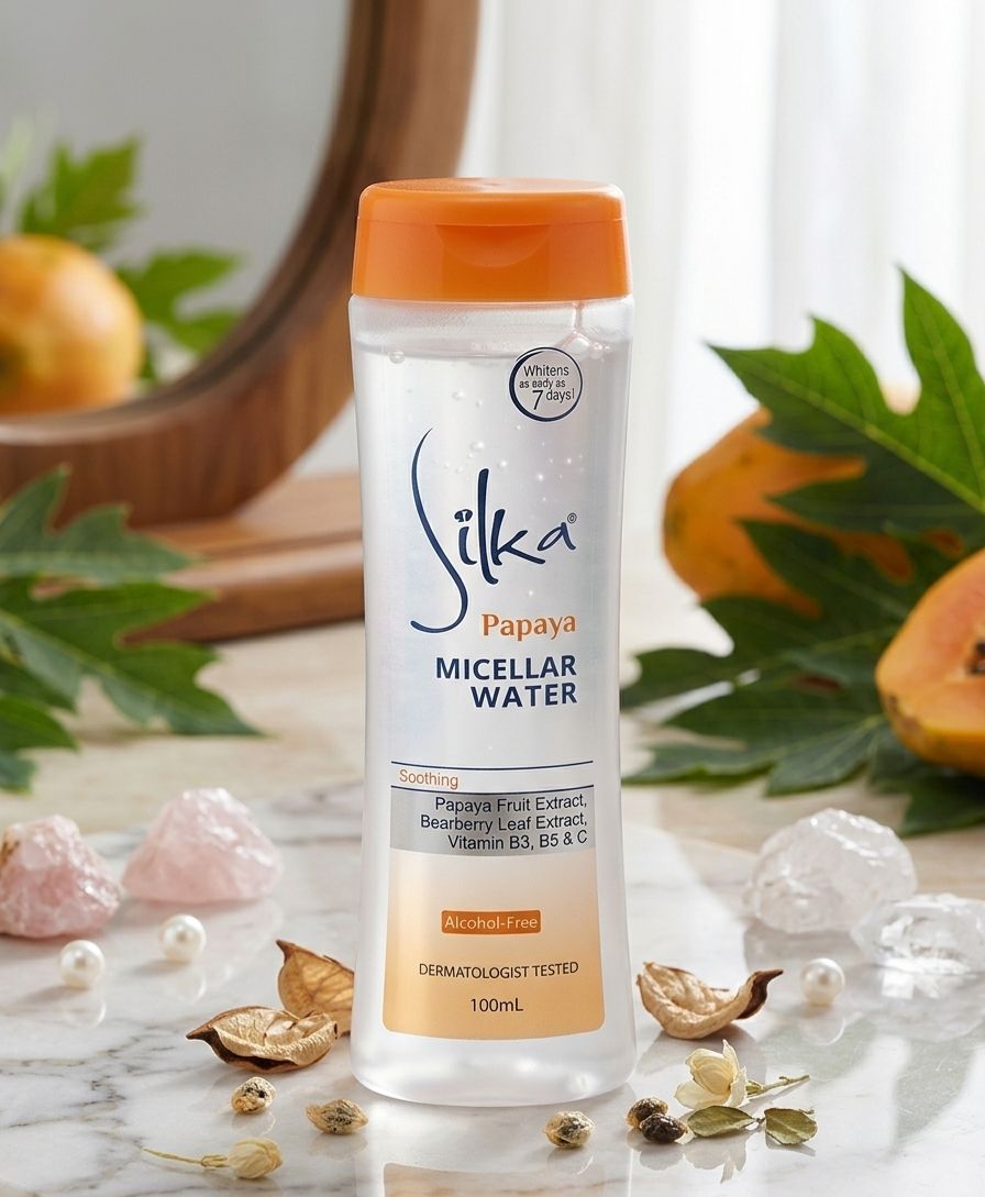 Silka papaya micellar water 100ml| Buy Online | Saffronskins India