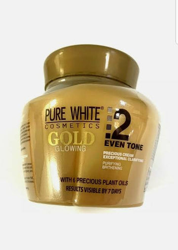 PURE WHITE GOLD GLOWING BODY CREAM  (250 ml) | Buy Online | Saffronskins India
