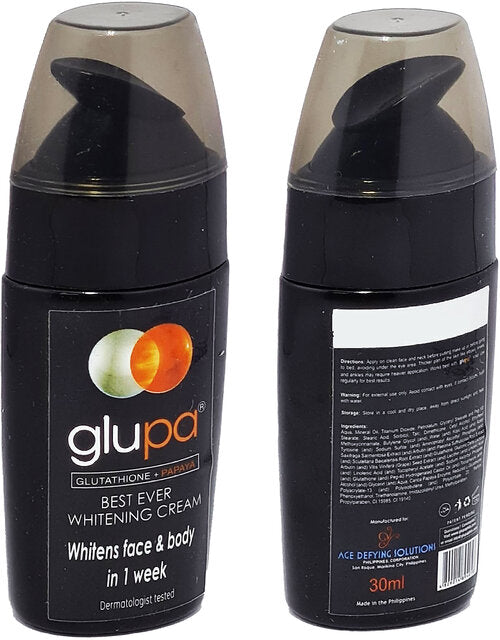 Glupa Glutathione papaya whitening cream 30ml