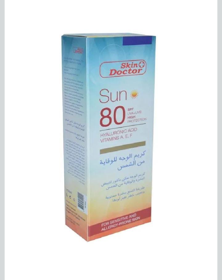 SKIN DOCTOR SPF80 Sun protection face cream 125ml