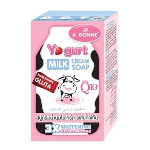 A BONNE Yogurt milk cream soap(Nanowhite Gluta) 90g