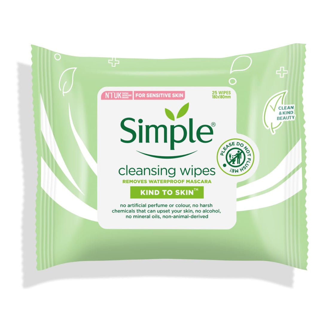 SIMPLE Cleansing facial wipes 25pcs