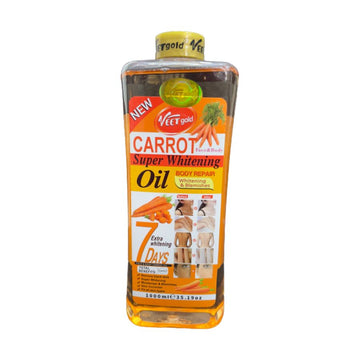 NEW VEET Gold carrot face& body super whitening oil 1000ml | Buy Online | Saffronskins India