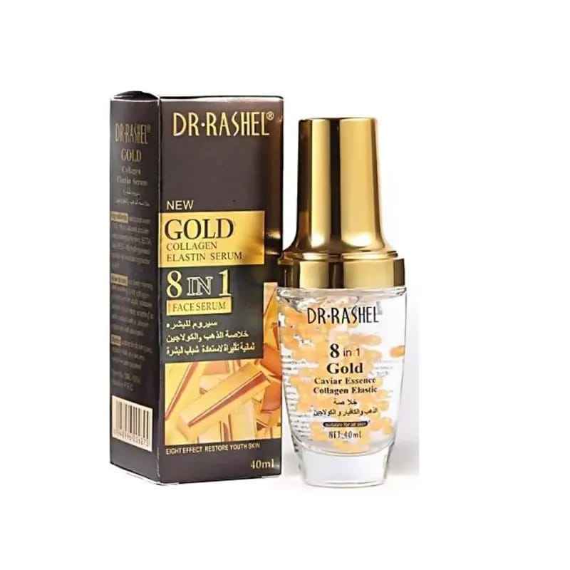 DR.RASHEL New gold collagen elastin serum 8 in 1 face serum 40ml