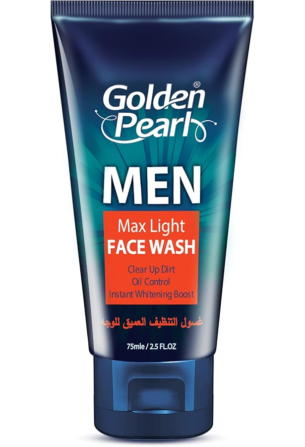 Golden pearl men max light face wash 75ml