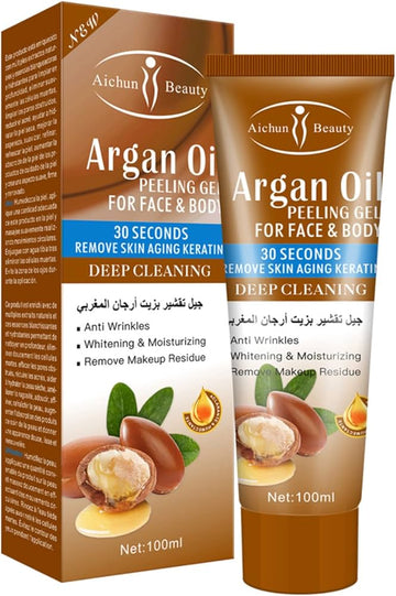 ARGAN OIL Peeling gel for face&body 100mll| Buy Online | Saffronskins India