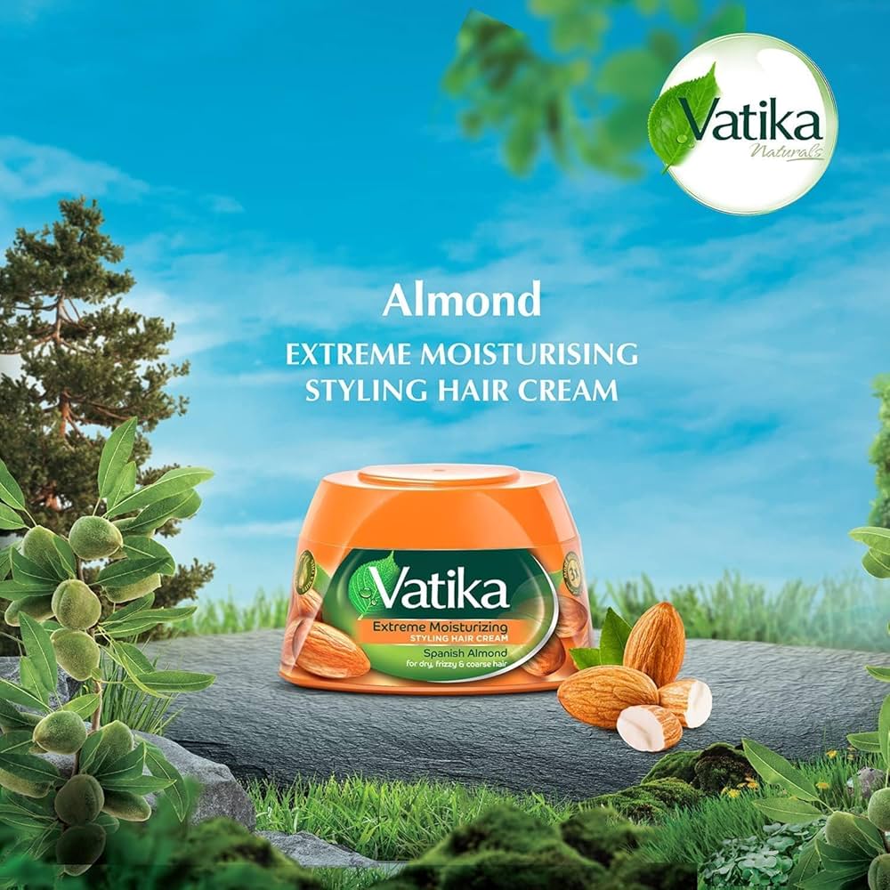 VATIKA Extreme Moisturizing styling hair cream(spanish almond)140ml