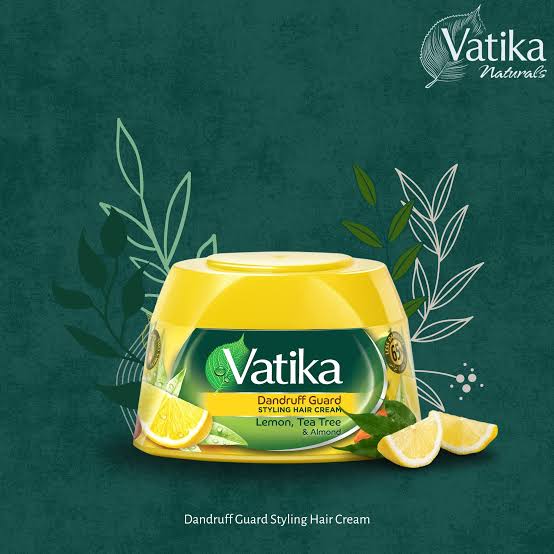 VATIKA Dandruff Guard styling hair cream(Lemon,Tea tree and Almond) 140ml