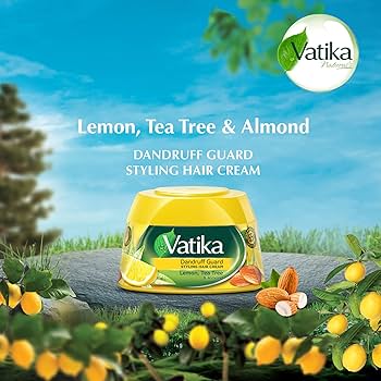 VATIKA Dandruff Guard styling hair cream(Lemon,Tea tree and Almond) 140ml