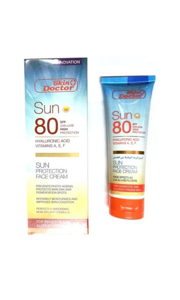 SKIN DOCTOR SPF80 Sun protection face cream 125ml