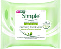 SIMPLE Cleansing facial wipes 25pcs