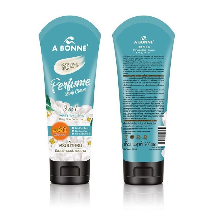 A BONNE BB milk perfume body cream200ml