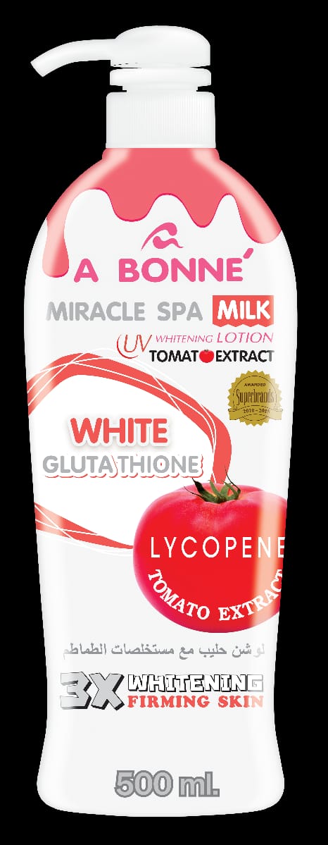 A BONNE Miracle spa milk white gluta thione tomoto extract 500ml