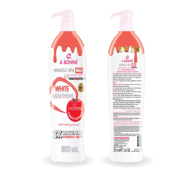 A BONNE Miracle spa milk white gluta thione tomoto extract 500ml