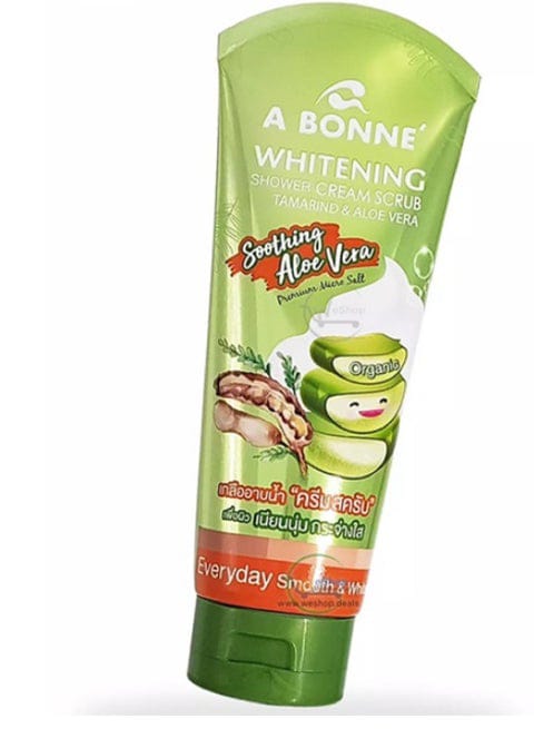 A BONNE Whitening shower cream scrub tamarind& aloe vera 350g