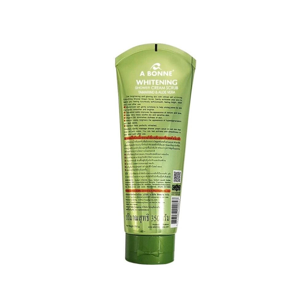 A BONNE Whitening shower cream scrub tamarind& aloe vera 350g