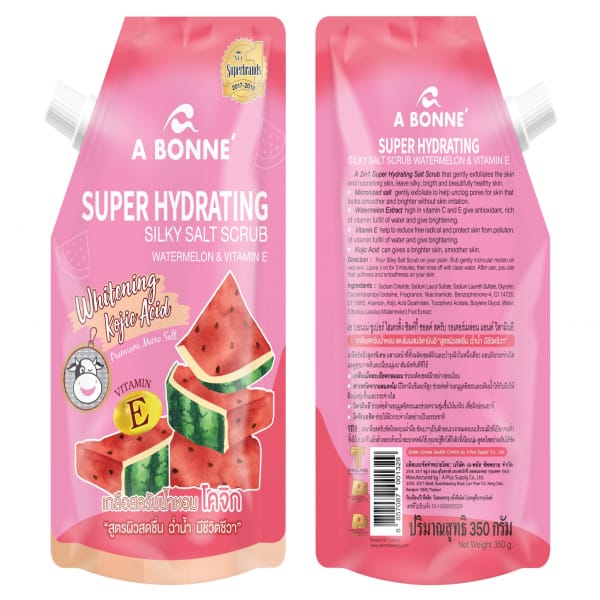 A BONNE Super hydrating silky salt scrub watermelon& vitamin e 350g