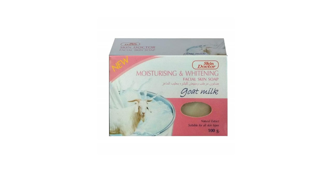 SKIN DOCTOR moisturising& whitening facial skin soap goat milk 100g
