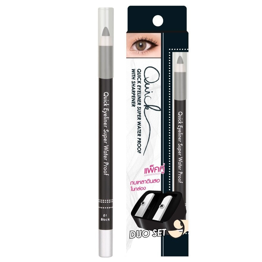 QUICK Eyeliner super water proof with sharpener | Buy Online | Saffronskins India
