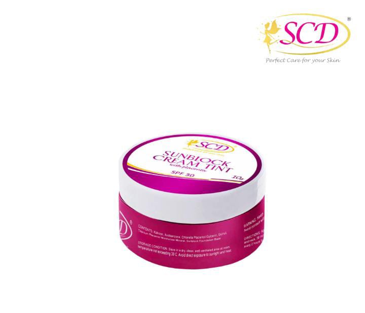 SCD Sunblock cream tint spf30 10g| Buy Online | Saffronskins India