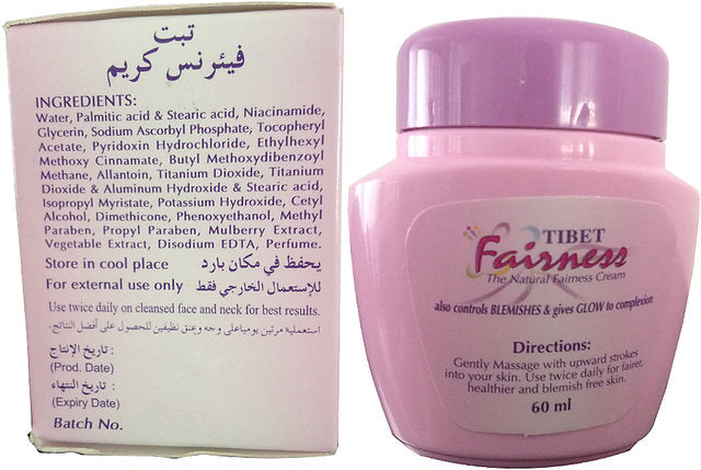 TIBET Fairness the natural fairness cream 60ml| Buy Online | Saffronskins India