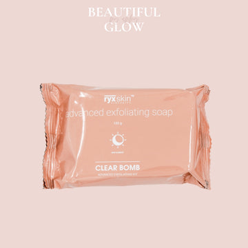 RYX SKIN advanced exfoliating soap 135g clear bomb| Buy Online | Saffronskins India