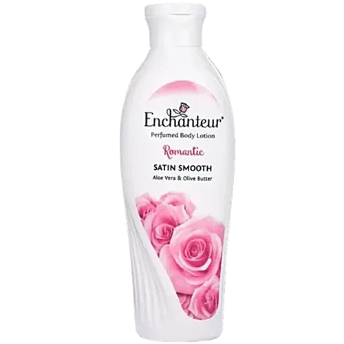 ENCHANTEUR Perfumed body lotion romantic aloe vera& olive  | Buy Online | Saffronskins India