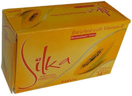 SILKA Whitening herbal soap papaya | Buy Online | Saffronskins India.