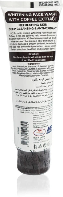 YC Whitening Face Wash with Coffee Extract | Buy Online | Saffronskins India