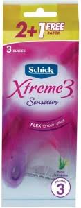 Schick XTREME 3 SENSITIVE  (Pack of 3)