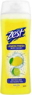 Zest LEMON FRESH BODY WASH  (400 ml)